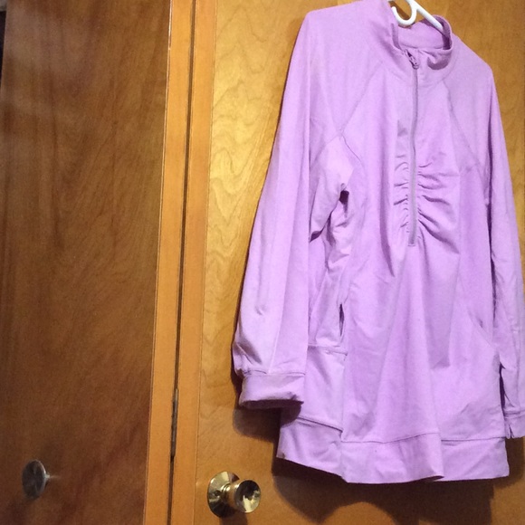 COPY - Athletic Pullover Half Zip Pink Jacket - Picture 1 of 11